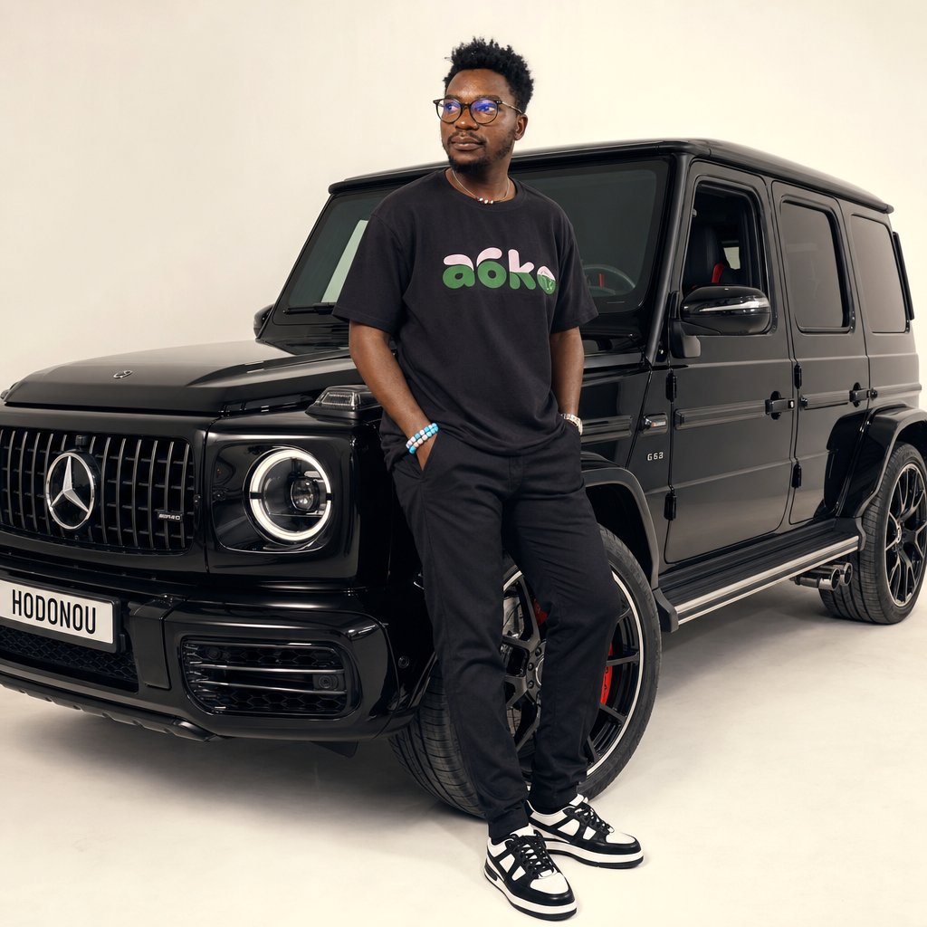 Shooting photo avec voiture généré par l'IA de Studio a6ko, Mercedes G-Class